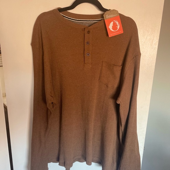 The American Outdoorsman Long Sleeve Button Waffle Shirt - Size XL - Picture 3 of 13